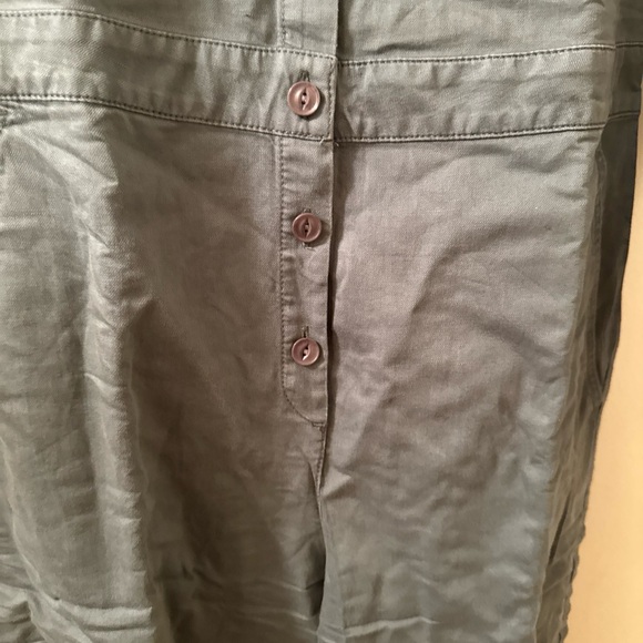 Outerknown S.E.A. Jumpsuit  Button Front Romper One Piece khaki sz s 198 - Picture 3 of 7